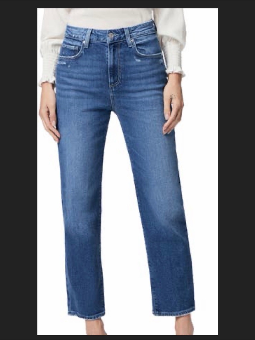 Paige High-Rise Sarah Straight Crop Women's Jeans